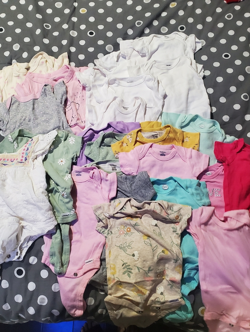 26 Pieces Baby Girl Mixed Onesies